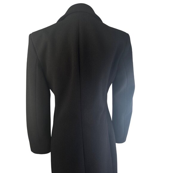 ZARA Womens Small Black Coat Long Length 2 Button NWOT - Picture 10 of 14